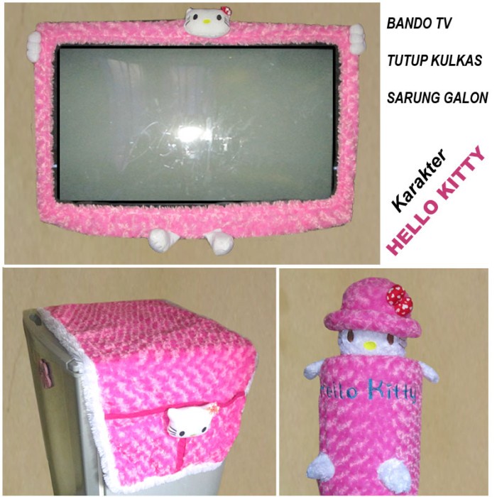 Sarung Galon - Bando Tv Sarung Galon & Tutup Kulkas Karakter Hello Kitty