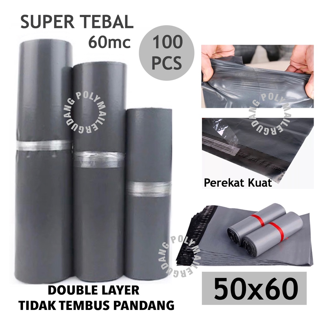 Polymailer (50x60) Plastik Packing Online Shop - Tebal 60mc