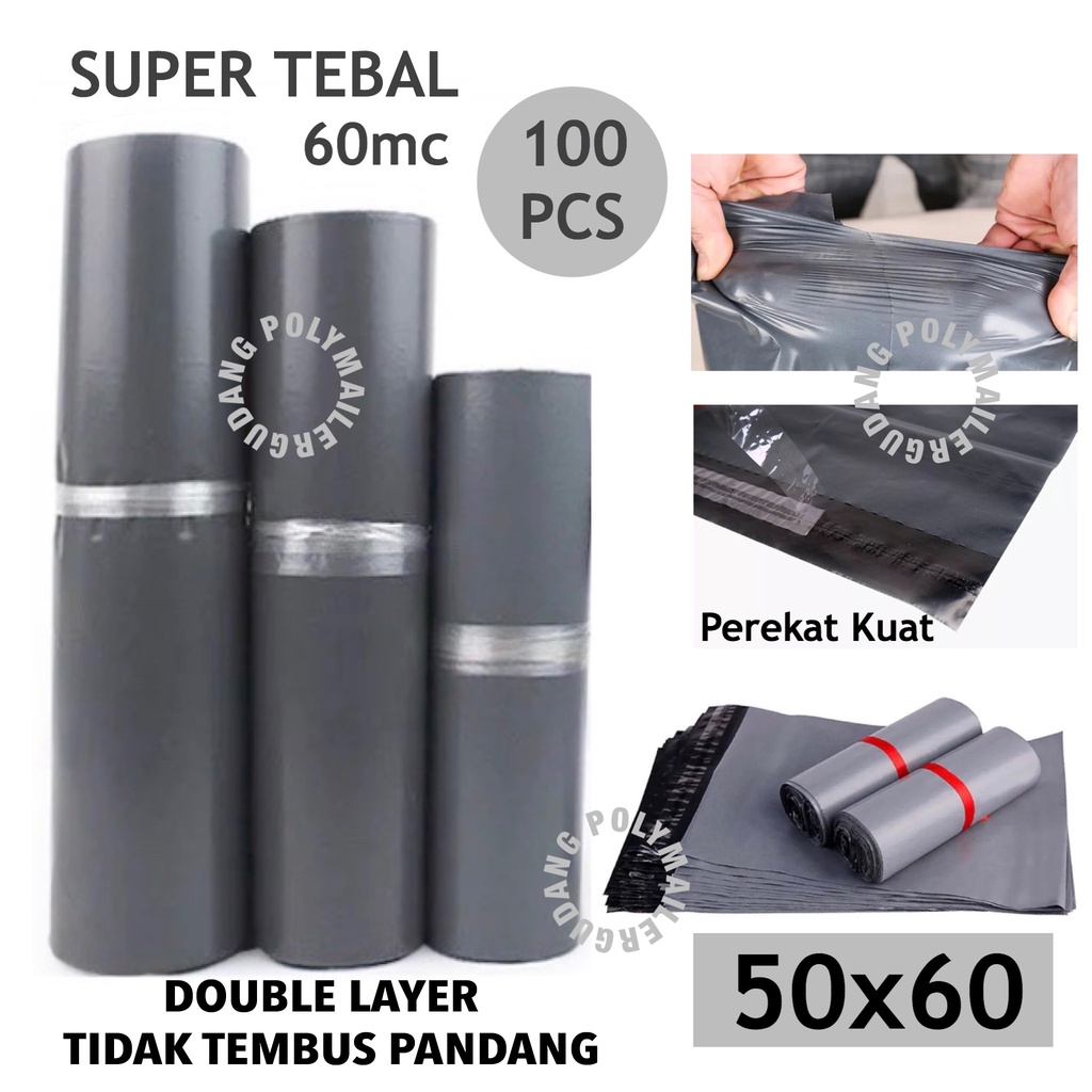 

Polymailer (50x60) Plastik Packing Online Shop - Tebal 60mc