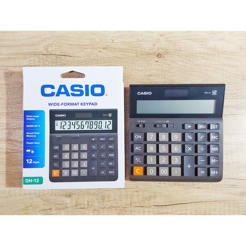 

CALCULATOR CASIO DH-12 BLACK / CASIO DH-12 BLACK / KALKULATOR CASIO
