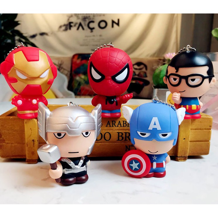 Dunia Anak Gantungan kunci Avenger Ganci Keychain Gantungan Kunci Spiderman Iron Man