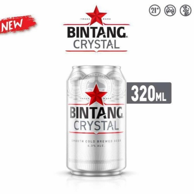 Bintang Crystal Beer 320 ml Can