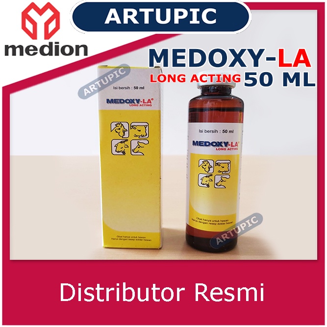 Medoxy-LA 50 ml Obat OTC crd korisa snot kolera ayam unggas babi