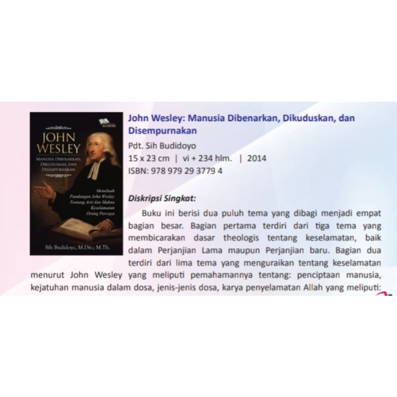 John Wisley, Manusia Dibenarkan, dikuduskan dan disempurnakan - ORIGINAL