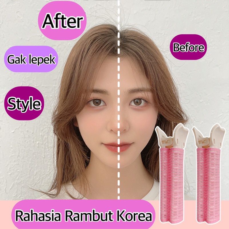 Roll Rambut Jepitan Roll Rambut Korea Klip Poni Jepitan Rambut Blow Pengembang Gelombang