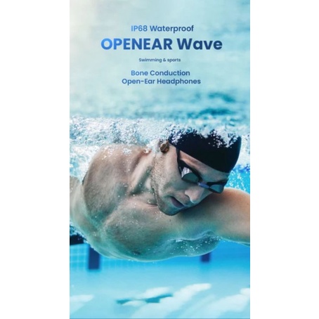 Openear Wave Bone Conduction Earphone Headphone Bluetooth 5.0 For Sports Swim IP68 With MP3