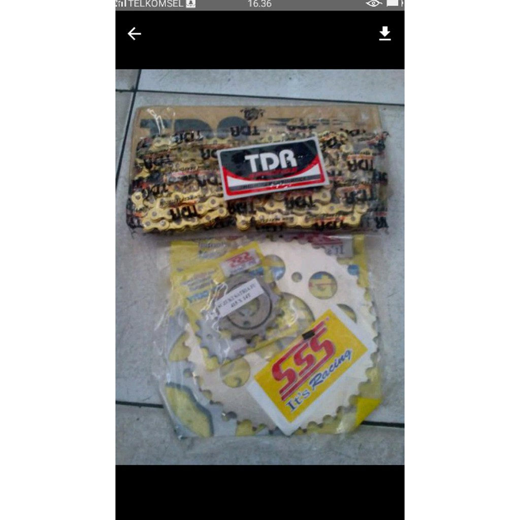Terlaris Gear Sss 415 Satria Fu Rantai Tdr 415