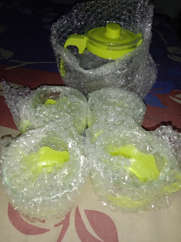 Tea Pot Set 5 In 1 / Teko Dan Gelas Kaca Set  / Teko Teh Set 5 In 1