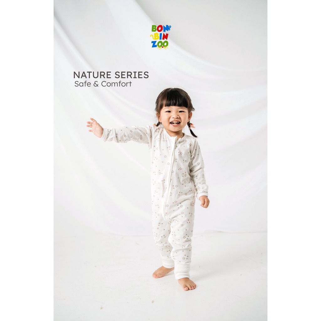 Bonbinzoo Sleepsuit Bayi 0 Bulan - 4 Tahun Baju Kodok Bayi Jumper Panjang Piyama Baju Baby Nature Series