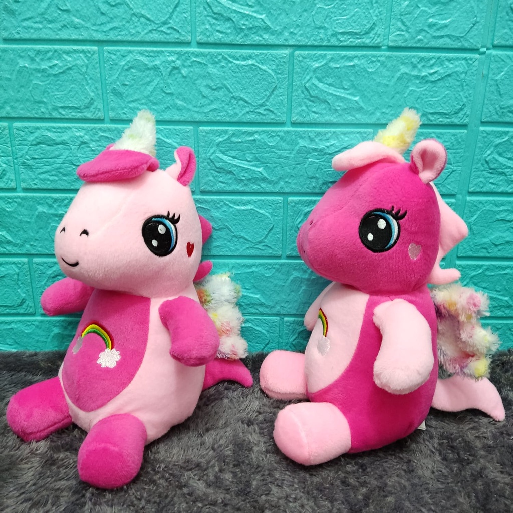 Boneka Kuda Poni Little Pony Duduk Bobo Tinggi 35cm Berlabel SNI