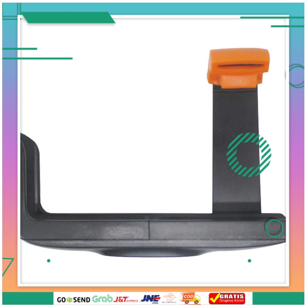 (BISA COD) FTIHSHPUniversal Holder L Clamp Orange Flip for Smartphone up to 6 Inch