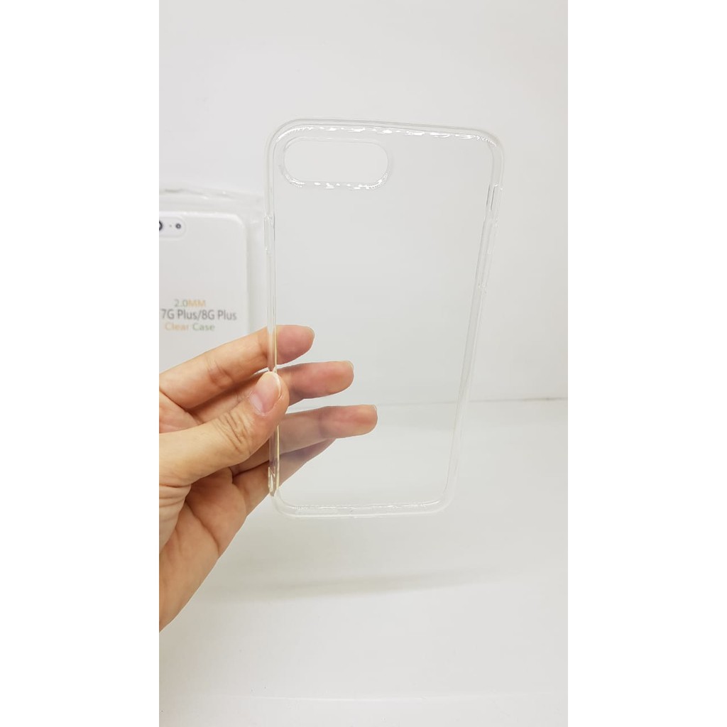 Soft Case Transparan iPhone 7 Plus 5.5 Inchi Clear Ultra Thin TEBAL 2.0mm iPhone 8 Plus SUPER CLEAR