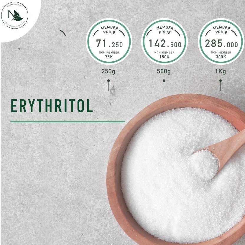 

ERYTHRITOL 500GR