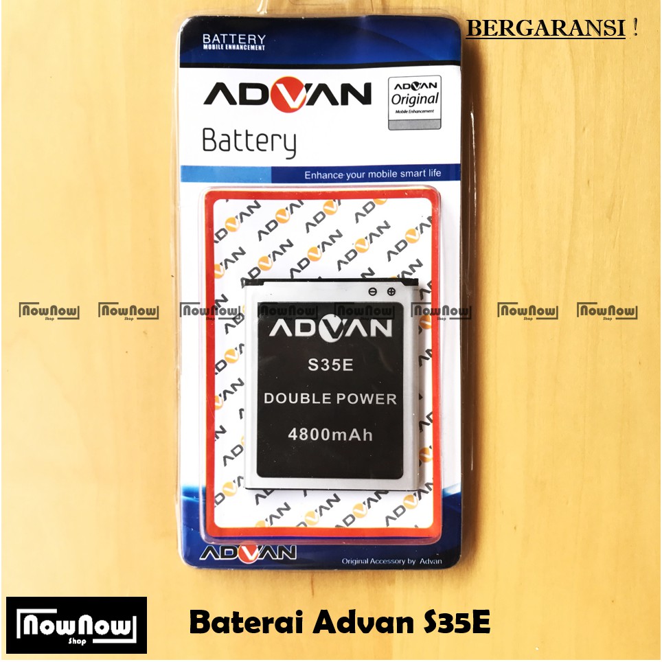 Baterai Advan Vandroid S35E Original Double Power Batre Batrai HP