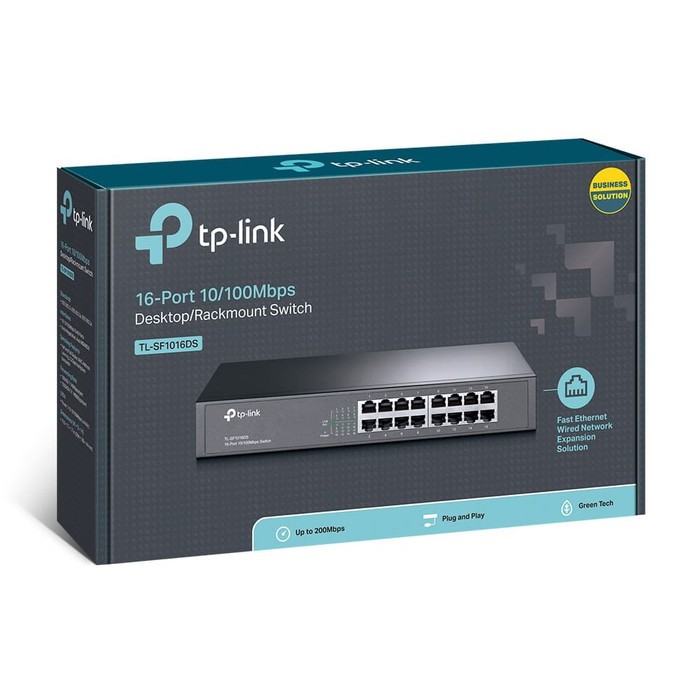 Desktop Switch TP Link TL-SF1016DS Rackmount 16Port ( TPLink SF 1016DS )