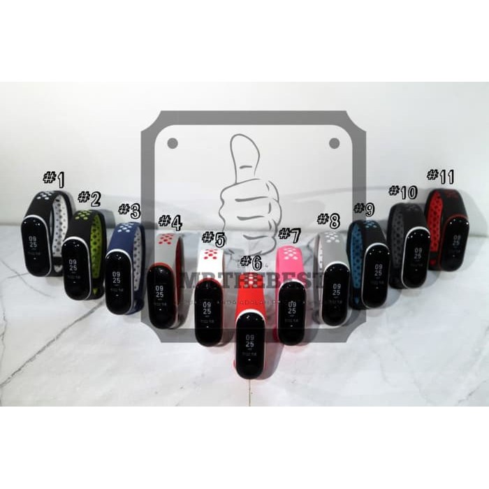 Strap Nike Xiaomi Mi Band 3 Band3 Tali Gelang Silikon Jam Tangan Terlaris