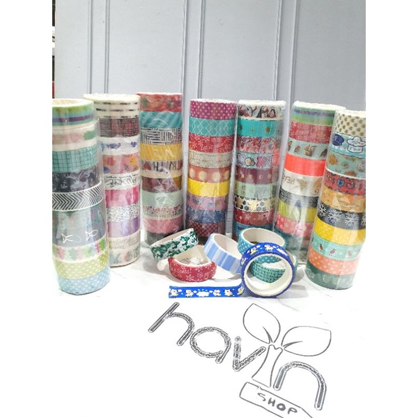 

(10pc) WASHI TAPE/ISOLASI KERTAS/SOLATIF DEKOR