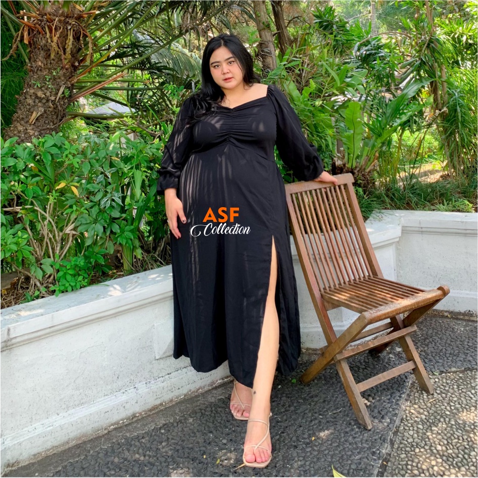 Kimberly Dress Wanita Jumbo|Dress bodycon maxsi casual pesta party|Dress sabrina big size|Dress Sabr