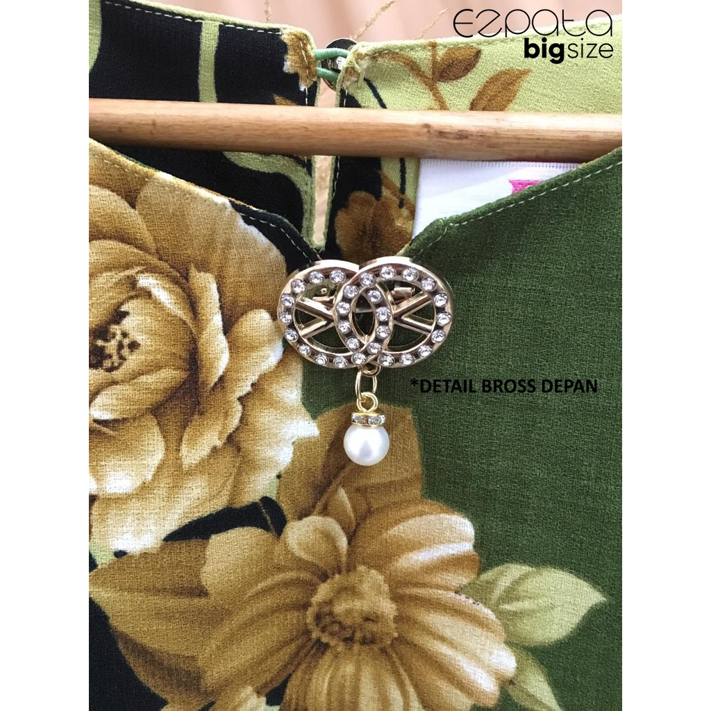 Ezpata Atasan Blouse Wanita Vintage Bigsize Jumbo XXXL BB 85kg LD 126 cm Bahan Ballotelli