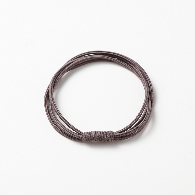 OSM - F885 (1PCS) Ikat Rambut Polos / Kuncir Rambut Fashion / Karet Rambut Wanita / Aksesoris Rambut-Abu