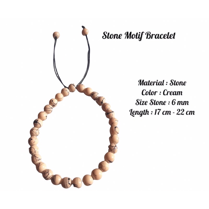 Gelang Tali Kayu Pria Wanita Wood Bracelet