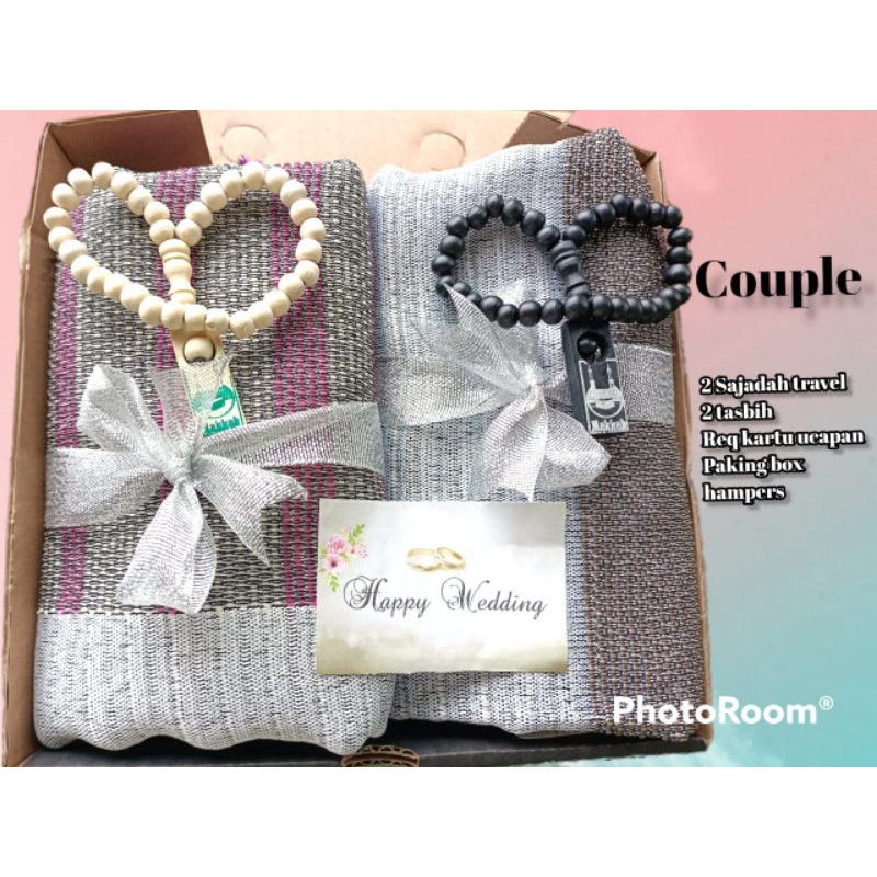 New Hampers Lebaran, kado sajadah travel cople,pasangan,kado ulang tahun pasangan, wedding, Annivers