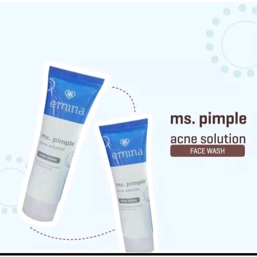 Emina Ms. Pimple Acne Solution Face Wash 50 ml - Pembersih Wajah Kulit Berjerawat