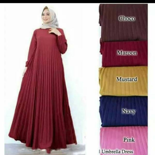Cek out gamis plisket maxmara/gamis plisket lengan panjang