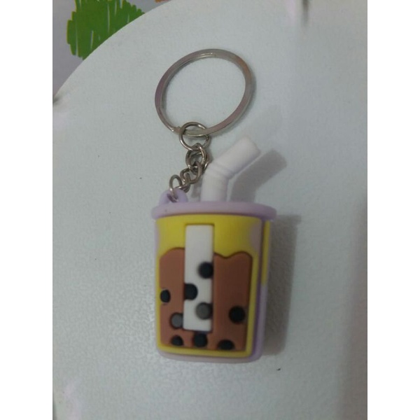 Gantungan kunci Boba / gantungan kunci unik / keychain Boba/gantungan kunci viral-Ungu