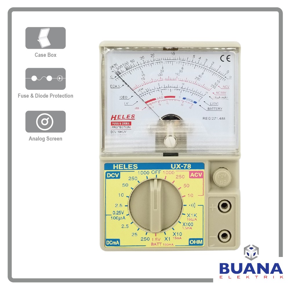 Jual Multitester Heles UX 78 Buzzer Shopee Indonesia