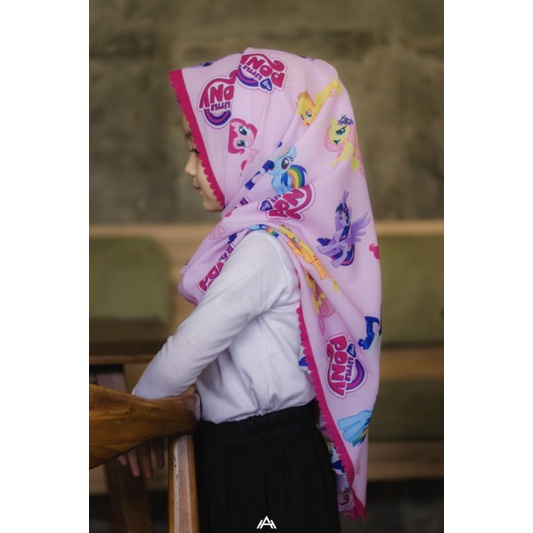 PASHMINA LITTLEPONY / PASHMINA ANAK / HIJAB ANAK / JILBAB ANAK / KERUDUNG ANAK