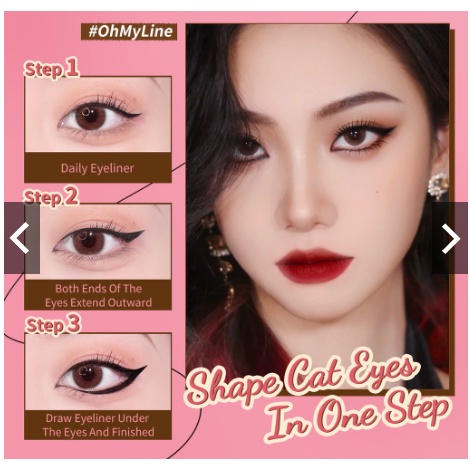 PINKFLASH Eyeliner Pen Waterproof Anti Air Tahan Lama Pink Flash Murah OhMyLine