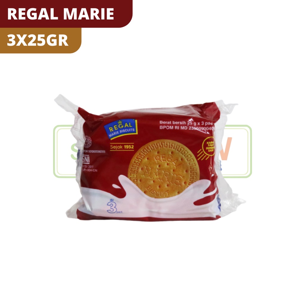 

REGAL MARIE BISCUITS 3X25GR