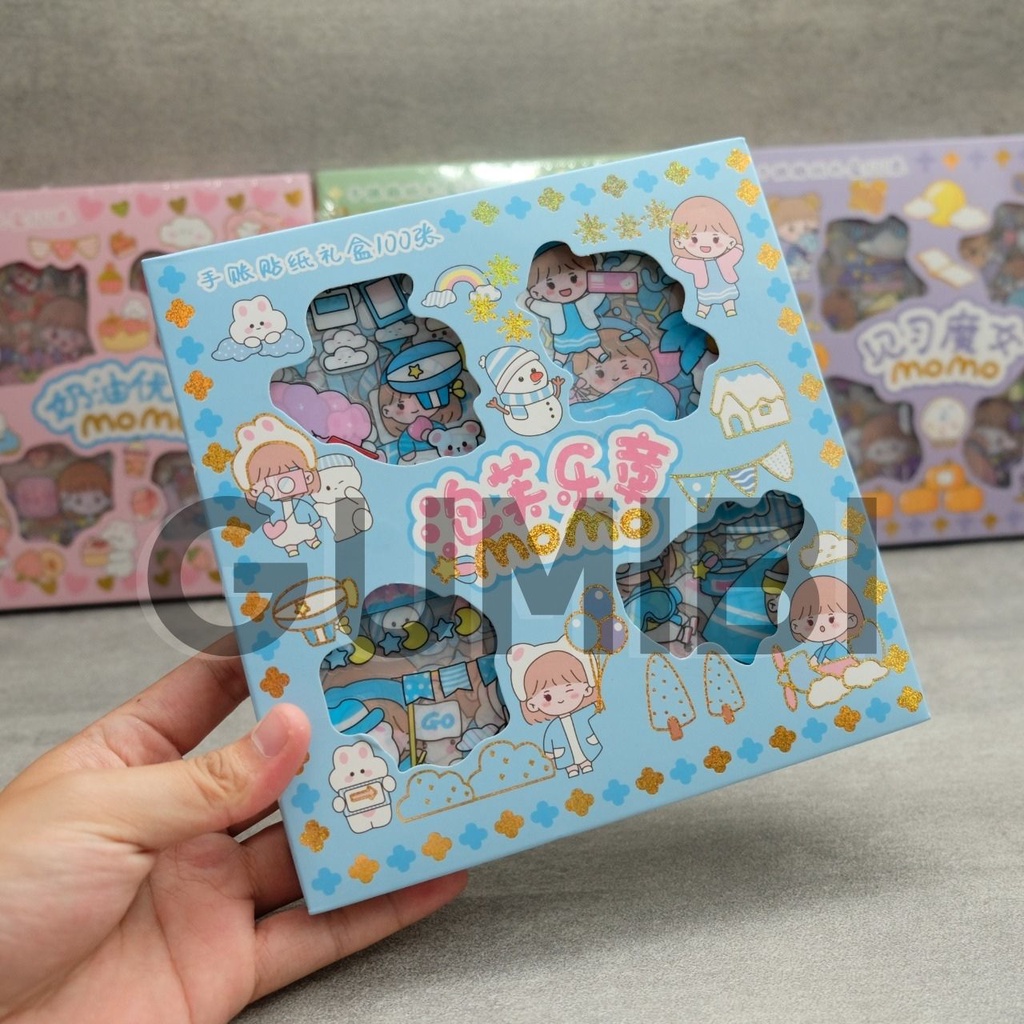 

STIKER 100 PCS ANTI AIR WATERPROOF STICKER SENMU STIKER AESTHETHIC STIKER LABEL