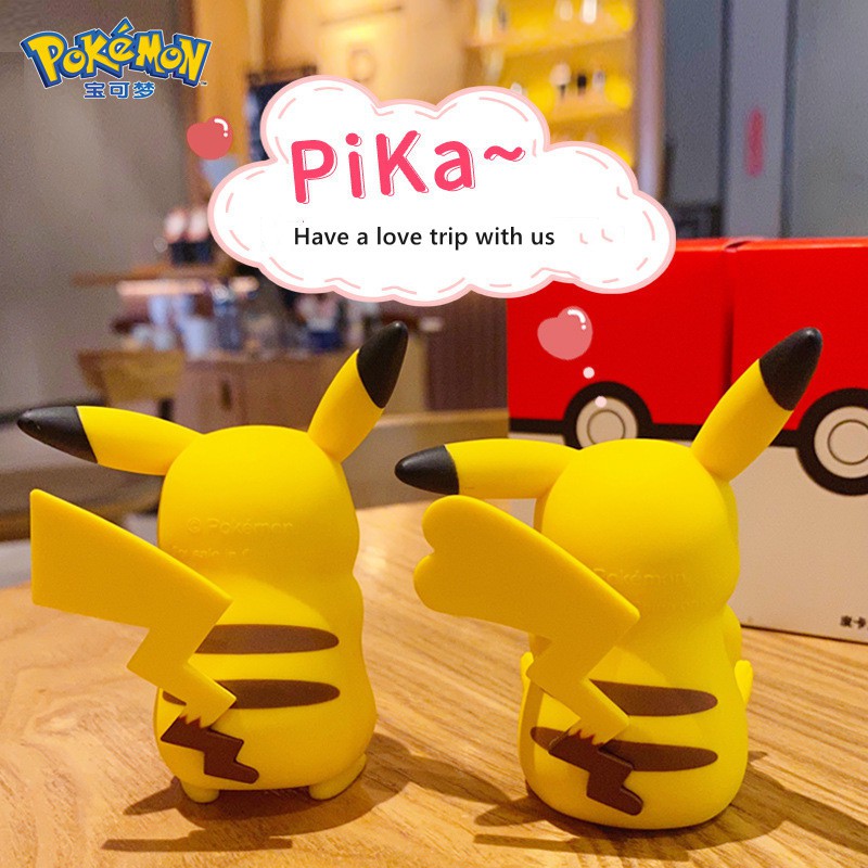 1pc Boneka Pokemon Pikachu Bahan PVC Untuk Hadiah Ulang Tahun Anak