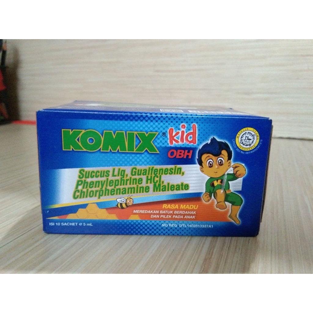Komix Kids OBH Rasa Madu / Komix Kid Strawbery Batuk Pilek Anak
