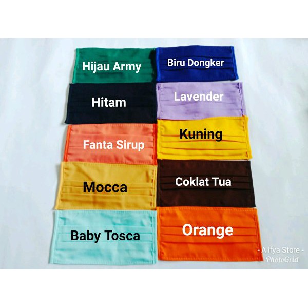 Masker Hijab Kain Tali Putus 4 Sisi