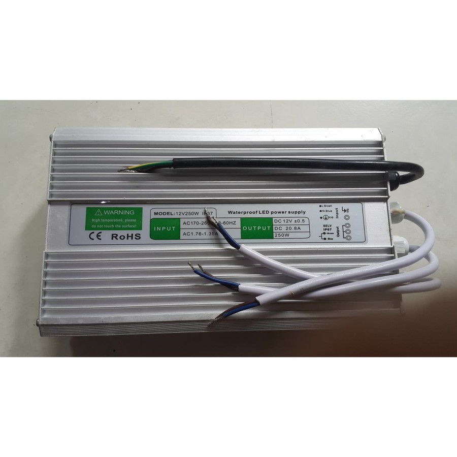 Waterproof LED Power Supply 12V 250W ( 20A)