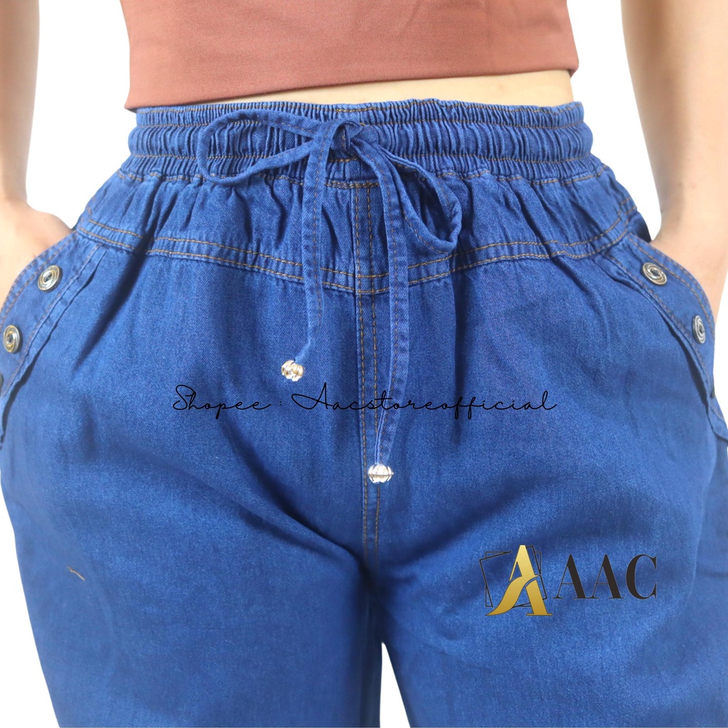 Jogger Pants Jeans Wanita Model Tali