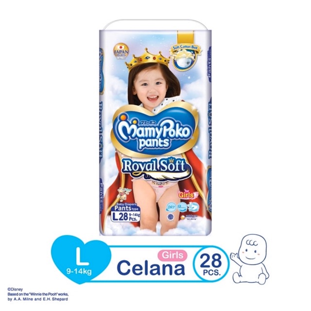 MamyPoko Pants Royal Soft L 28 Girls