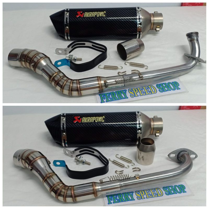 Knalpot akrapovic carbon import Nmax new old , Aerox new old , Vario 150 125 , Lexi 125, Pcx 150