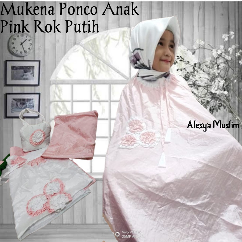 Mukena anak ponco platinum