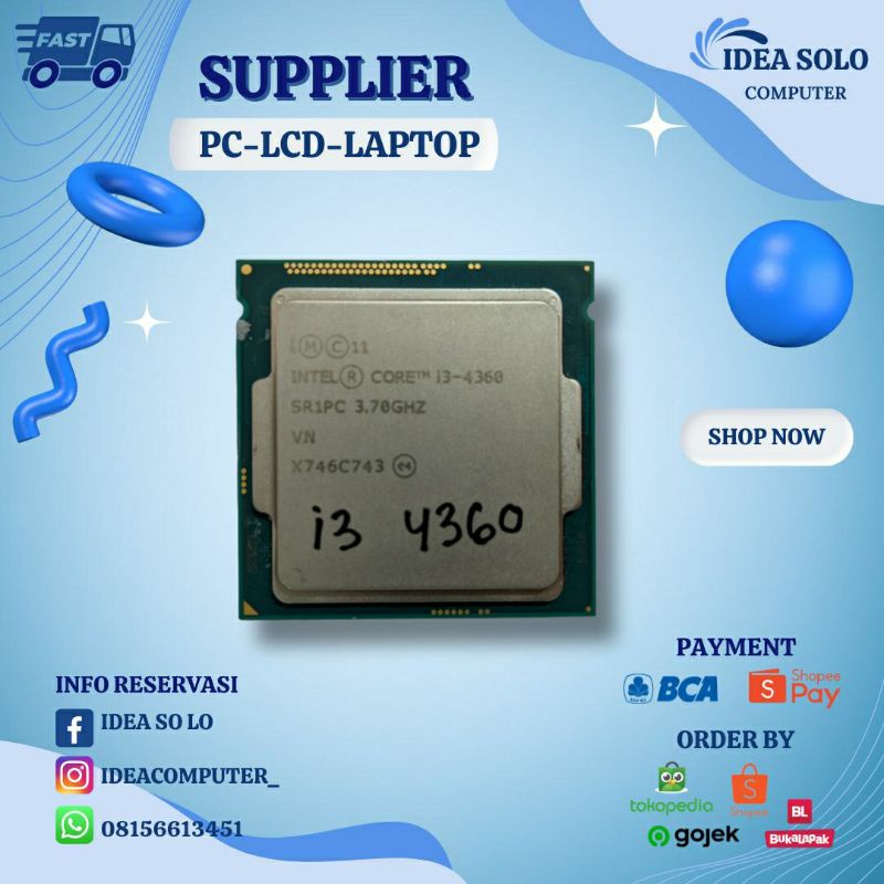 Processor Intel I3 4150 Socket 1150, I3 4360