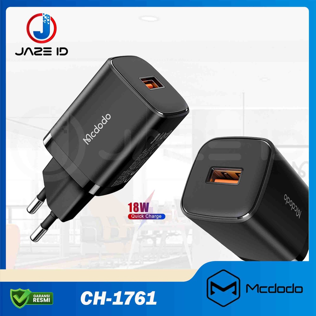 MCDODO CH-1761 Charger Single USB Fast Charge 18W Android QC3.0