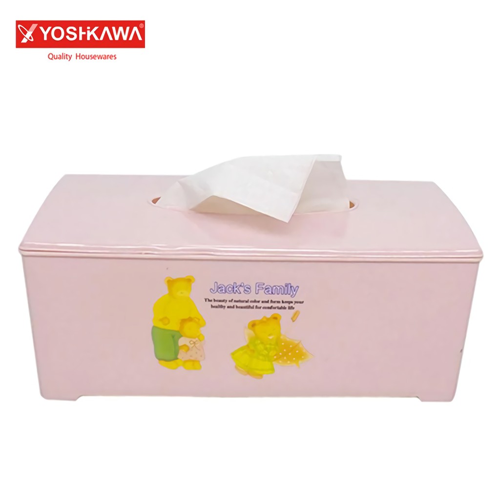 

YOSHIKAWA Kotak Tisu 22.5 CM Tissue Box EVL-T-112 Pink