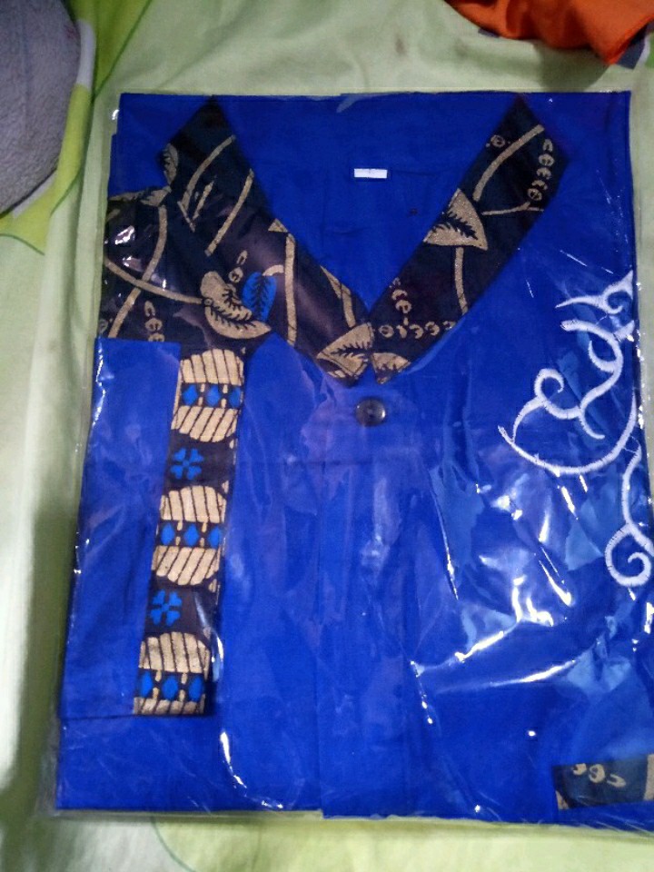 Jauhar Kemeja Pria Lengan Panjang Kombinasi Baju Atasan Pria