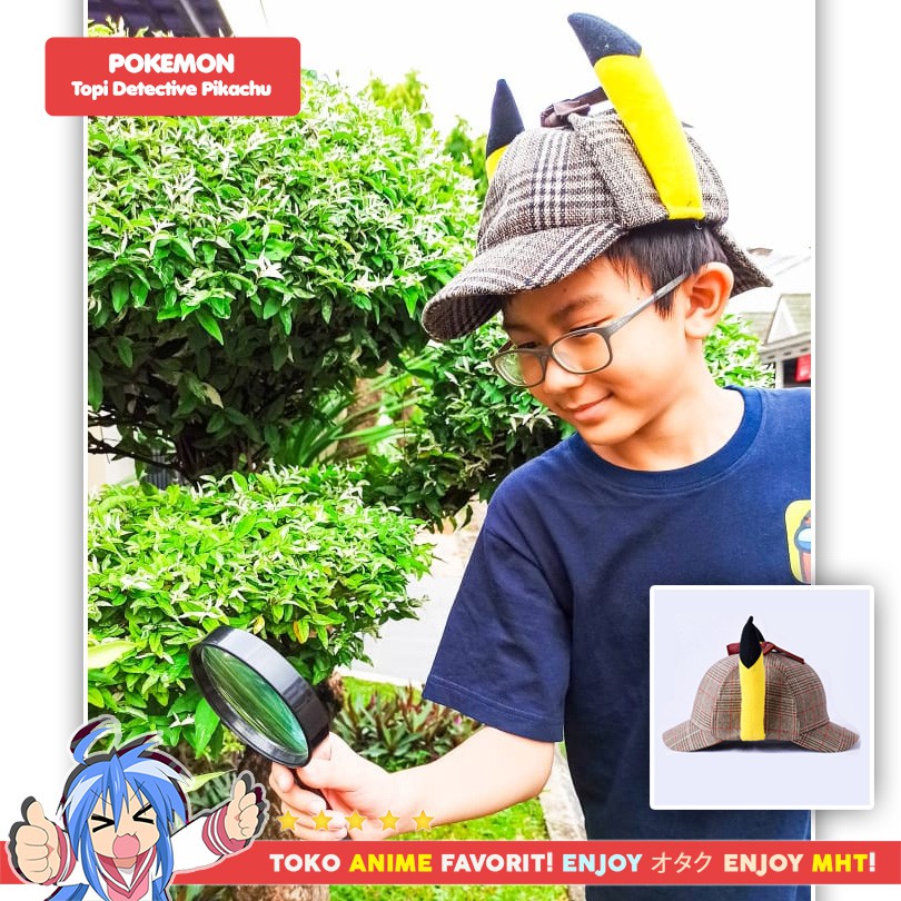 Topi Anime Pokemon Detective Pikachu Premium High Quality