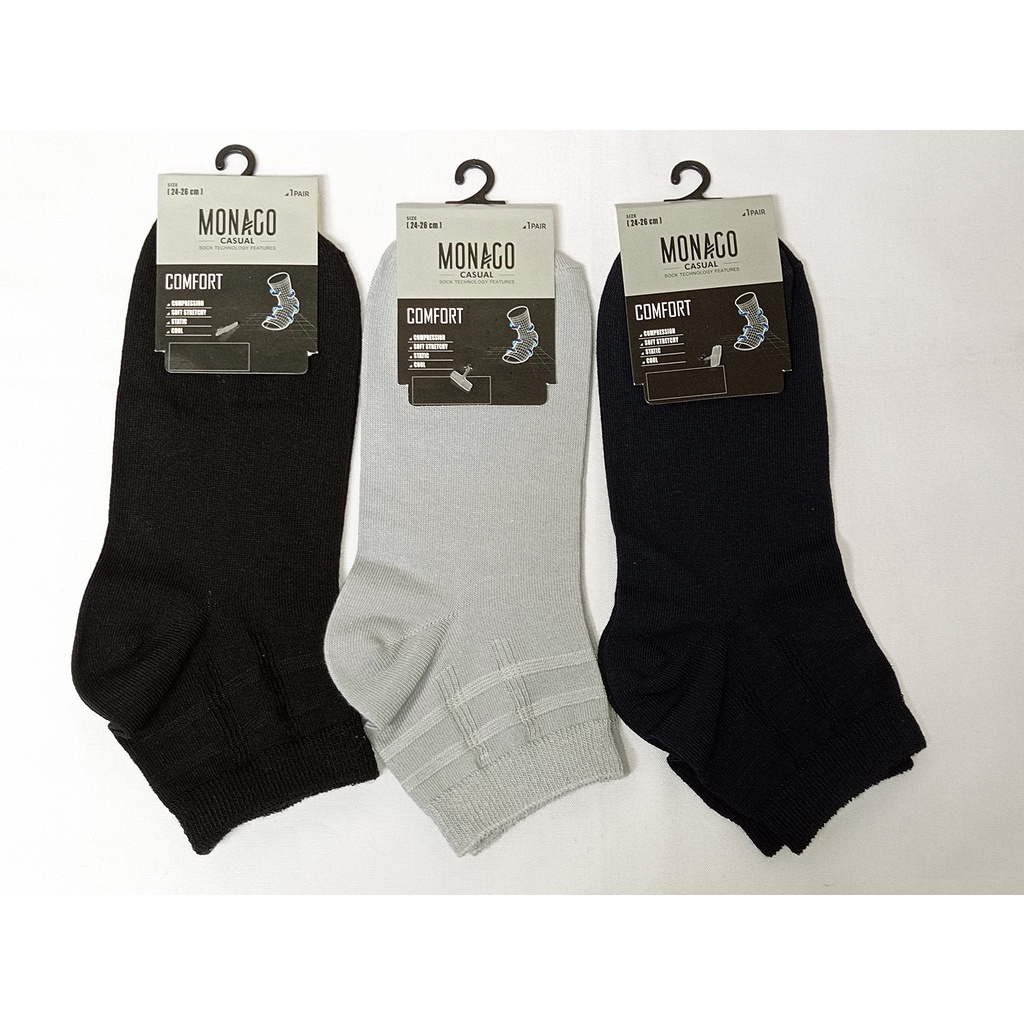 KAOS KAKI PREMIUM HIDDEN PENDEK FORMAL CASUAL OLAHRAGA MONACO - MCQ 1039