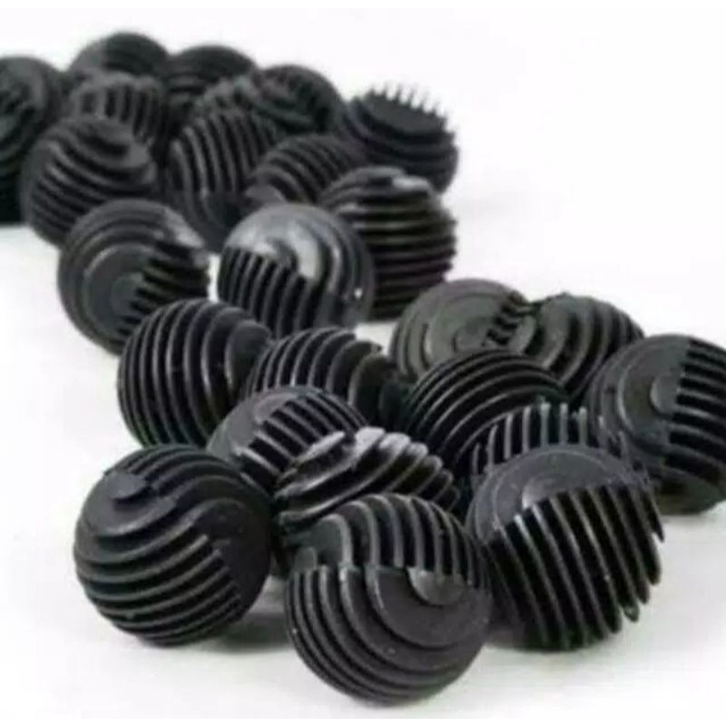 bioboll bulat, bioboll bola golf media filter air aquarium 50 pcs
