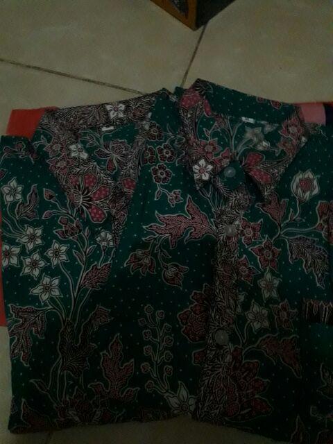 236 Tosca Couple Kemeja Batik Anak 1 - 12 Thn/dewasa M -xl